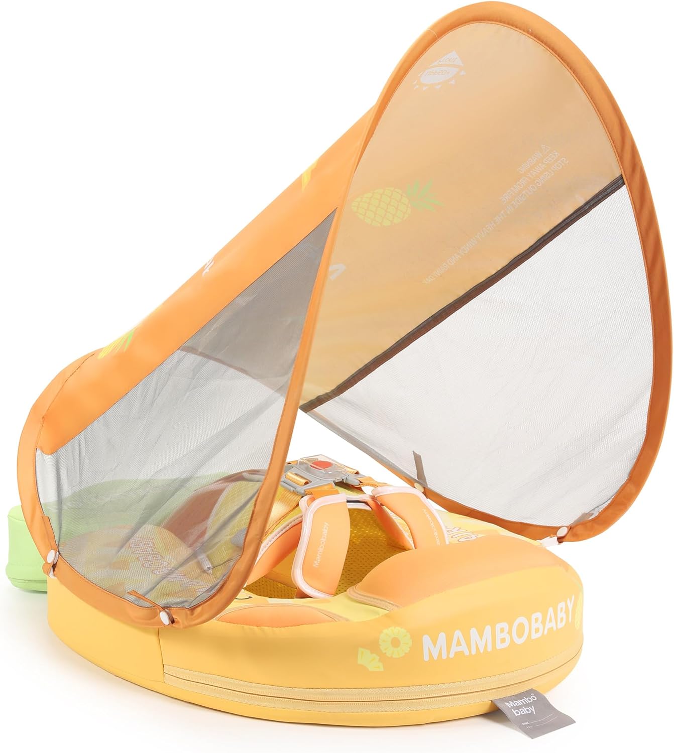 Mambobaby Float Add Tail Baby Swim Float with Canopy for Infants