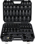 1/2in Drive Deep Impact Socket Set SAE & Metric - Complete 67-Piece