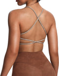 Aoxjox Women's Workout Sports Bra Ivy Low Impact - Comfortable Fit our