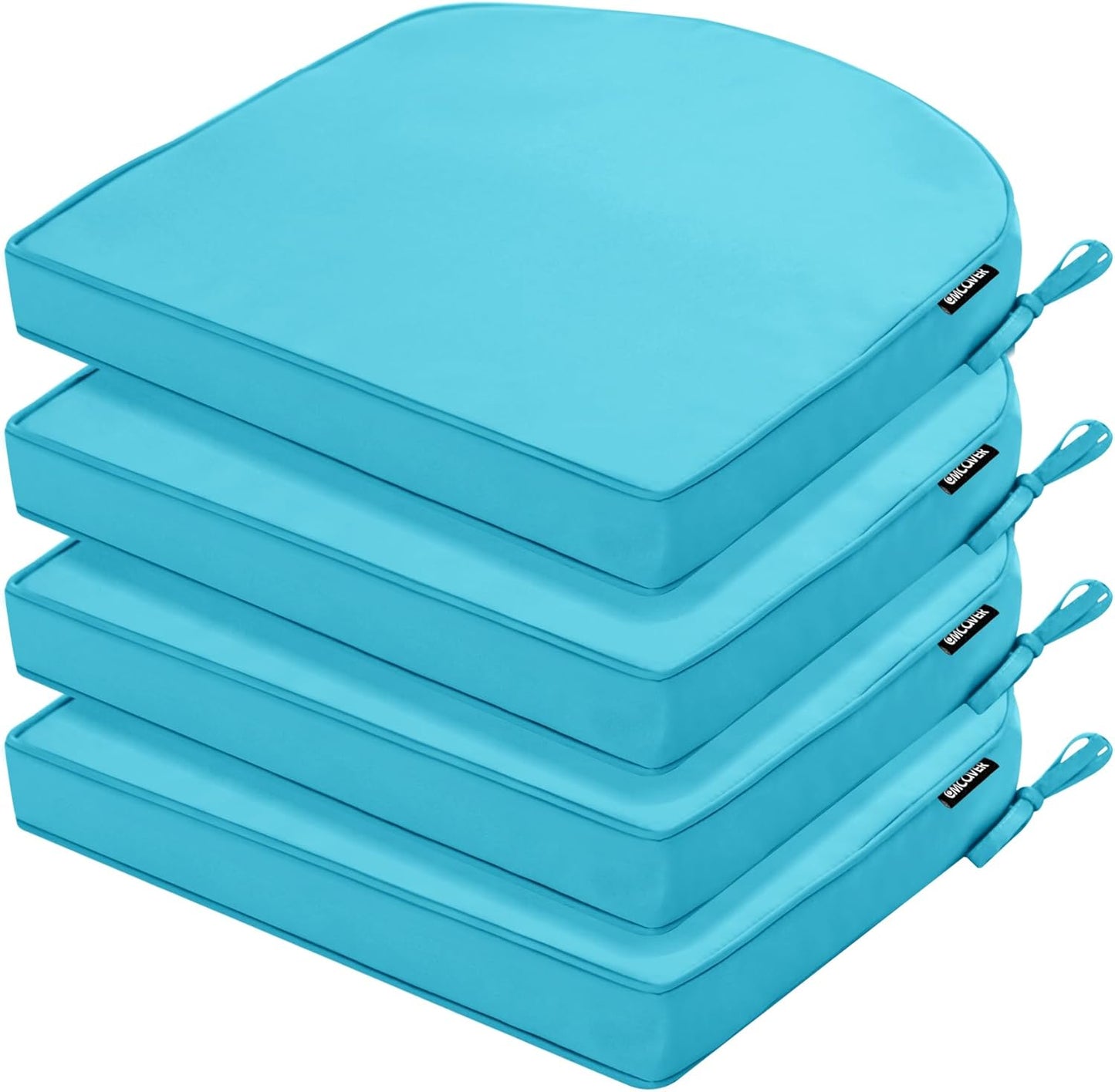Outdoor Chair Cushions Set of 4 Waterproof for Patio Comfort