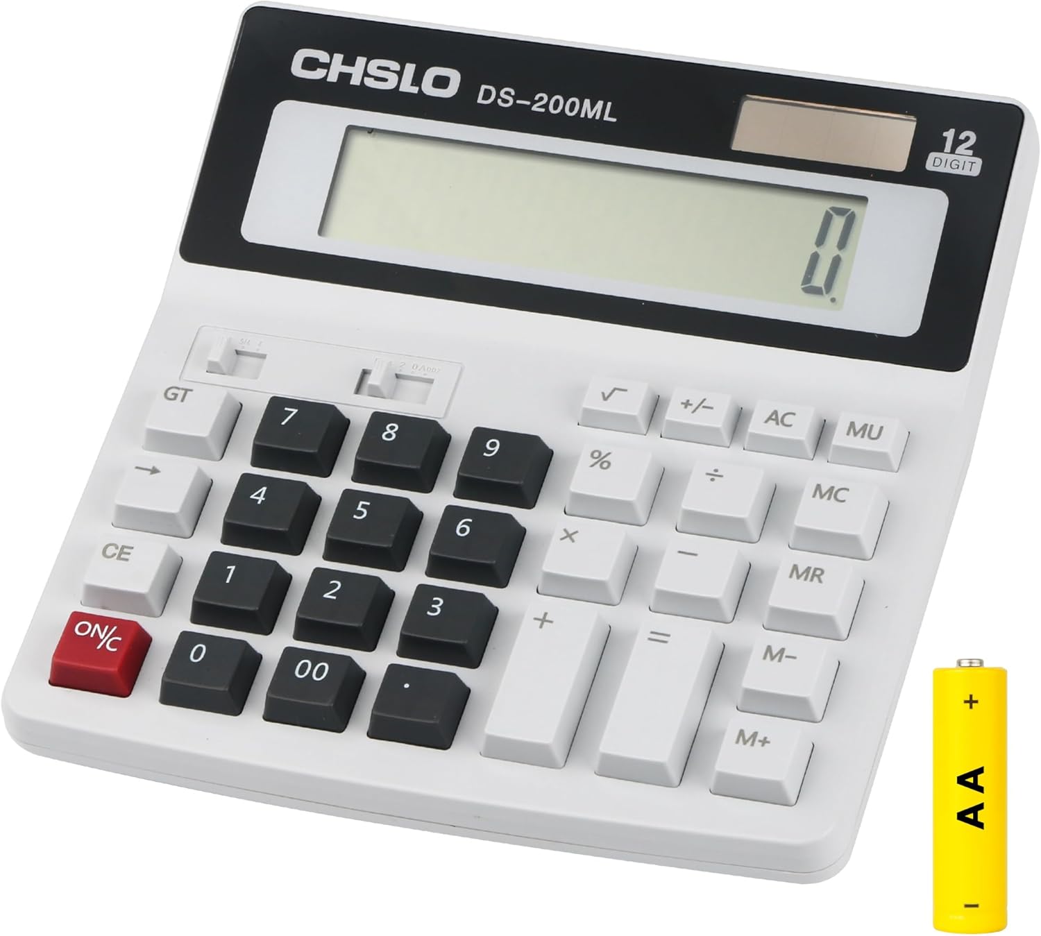 Large Display 12-Digit Calculator for Easy Accounting
