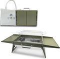 Charmline 20x14inch Big Desktop Charcoal Grill for BBQ Fun