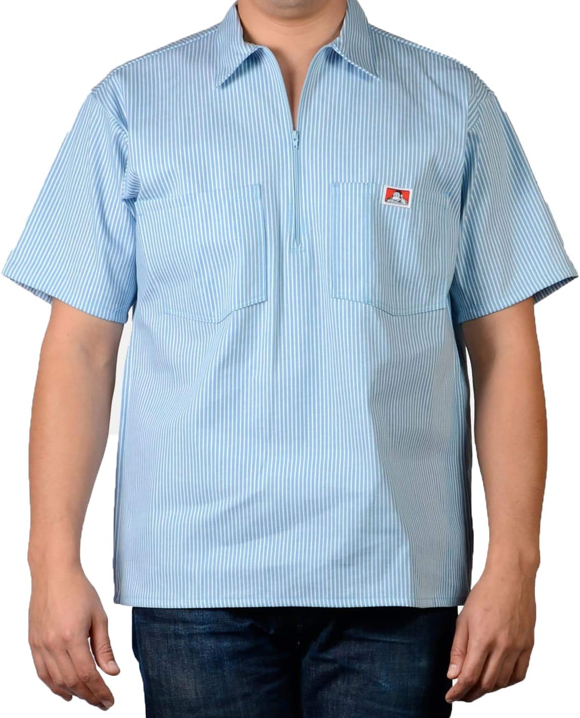 Ben Davis Men's Half Zipper Shirt for Comfort and Durability