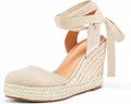 Women's Casual Espadrille Wedge Sandals for Summer Comfort
