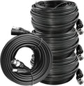 TIGERSECU 60-Feet BNC Video and Power Extension Cables 4-Pack - Extend
