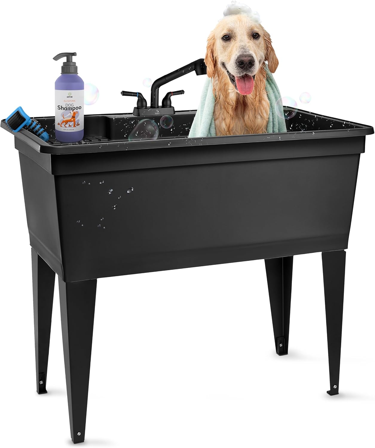 Tehila Freestanding Double-Wide Utility Sink for Home & Business