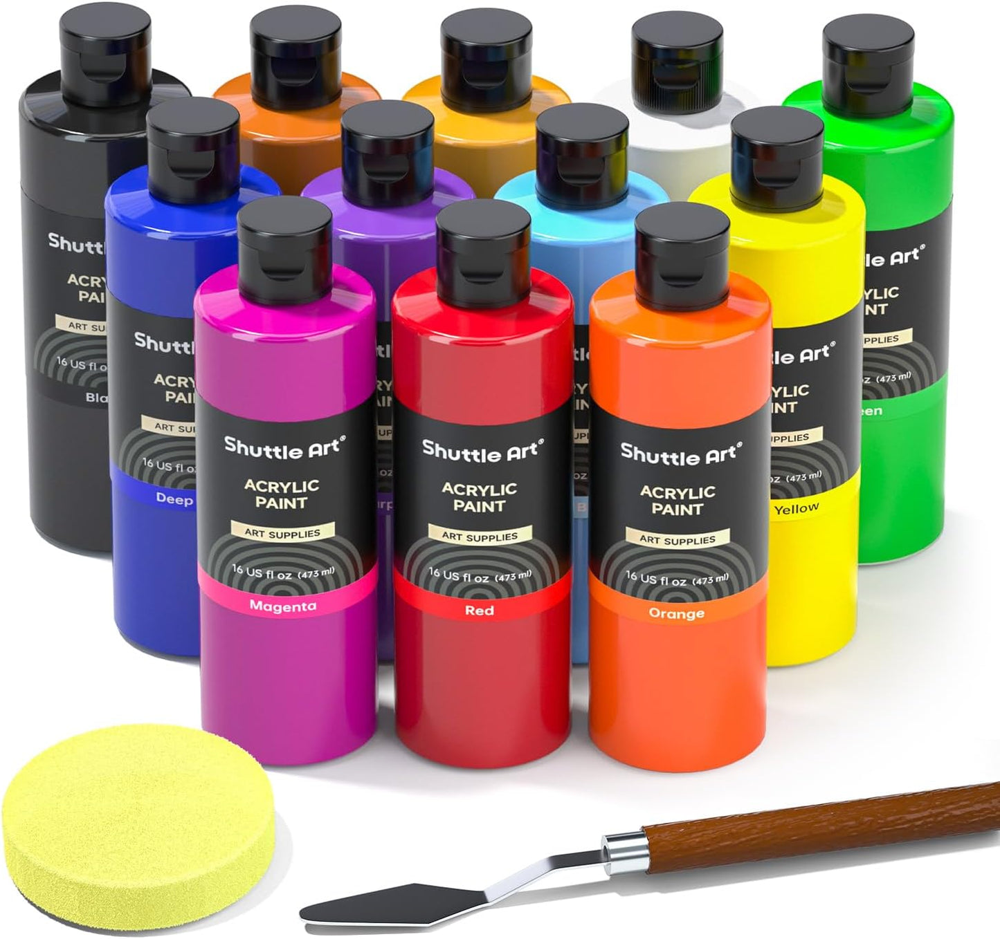 Vibrant 16oz Acrylic Paint Set