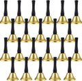 24 Pieces Hand Bells Silver Steel Service Handbells - Clear, Loud Ring