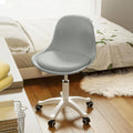 Small Desk Chair Cute Armless Task Vanity Chair - Adjustable Comfort 8