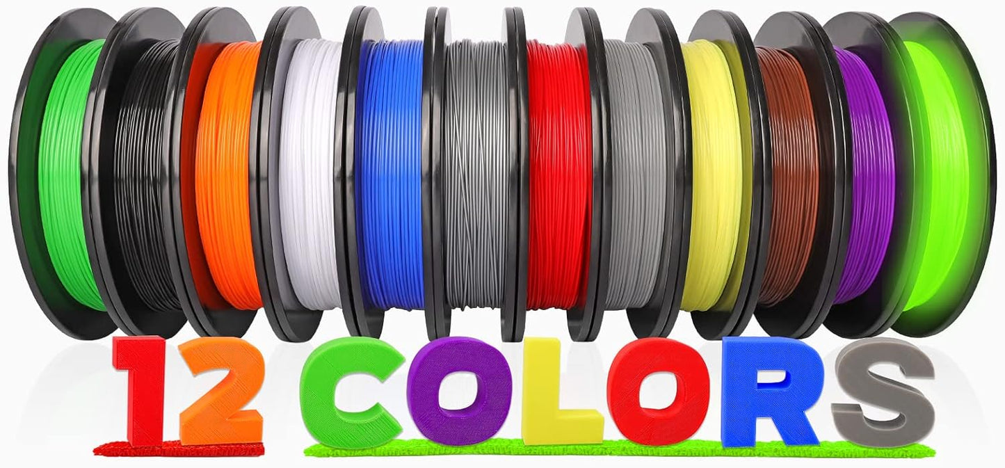 PLA Pro 3D Printer Filament Packs 1.75mm for Quality Prints