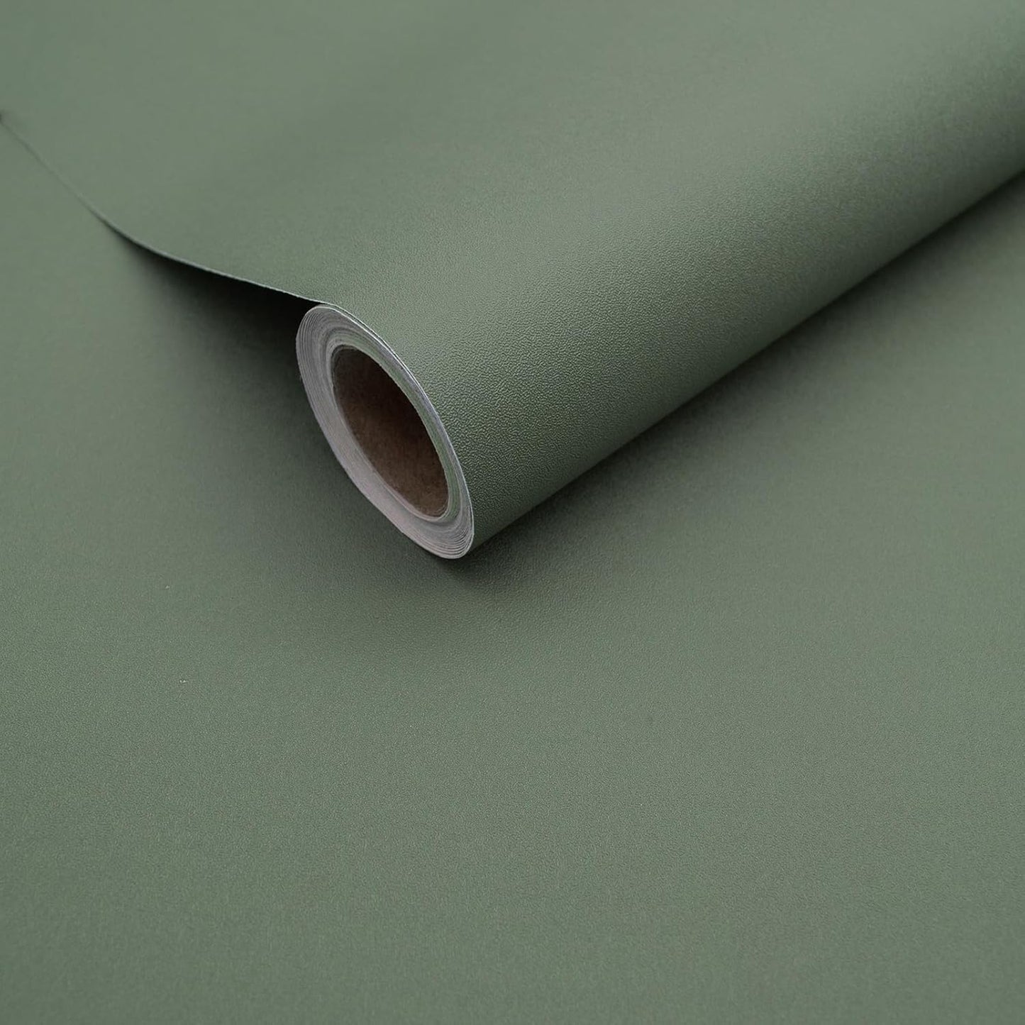 Yancorp Matte Sage Green Peel and Stick Wallpaper for Easy Decor