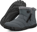 Barefoot Winter Snow Boots for Women and Men - Wide Toe Warm Fur Lined