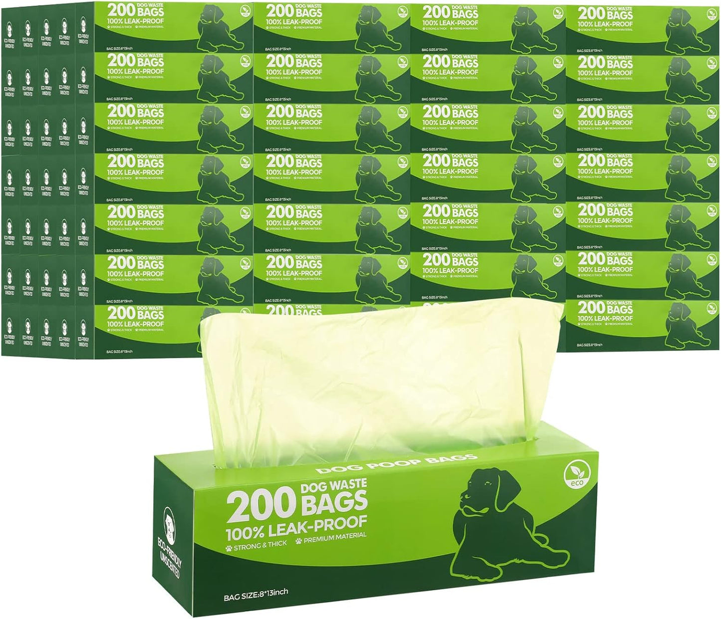 Sherr Dog Poop Bags Bulk Leak Proof 4000 Counts for Pets