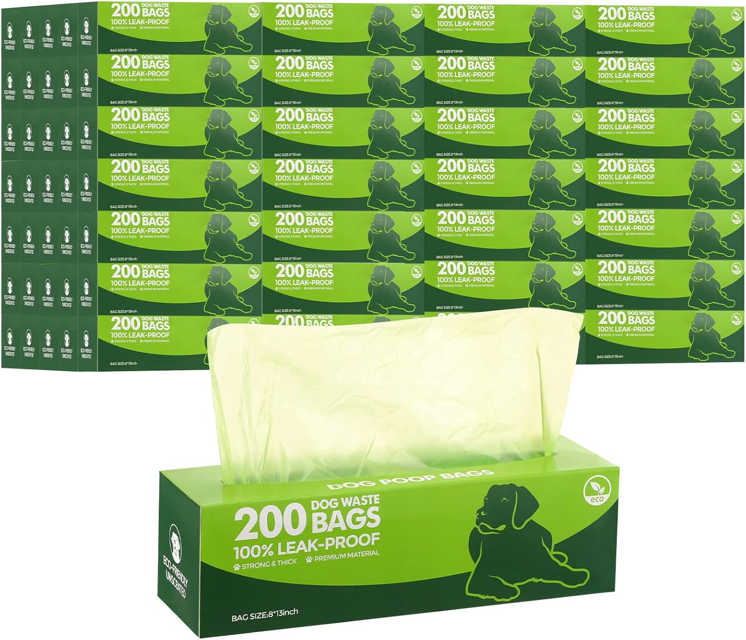 Sherr Dog Poop Bags Bulk Leak Proof 4000 Counts for Pets