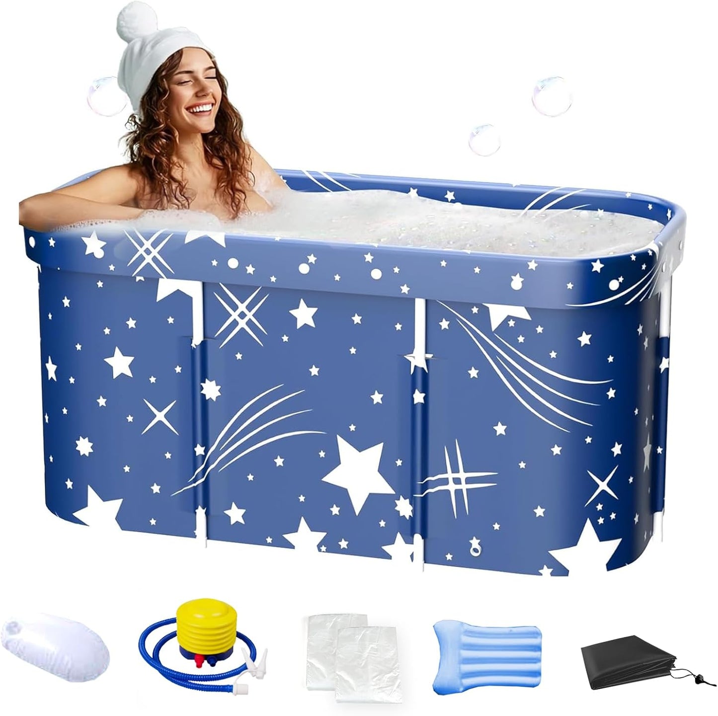 Portable Bathtub for Adults - Foldable SPA Therapy Tub
