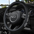 Custom Fit Steering Wheel Cover for Infiniti - Nappa Leather, Non-Slip