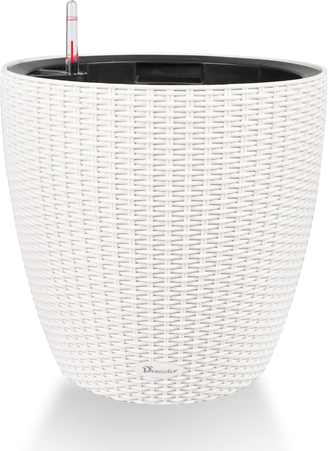 Dexceder Rattan Self Watering Planter for Indoor Outdoor Use