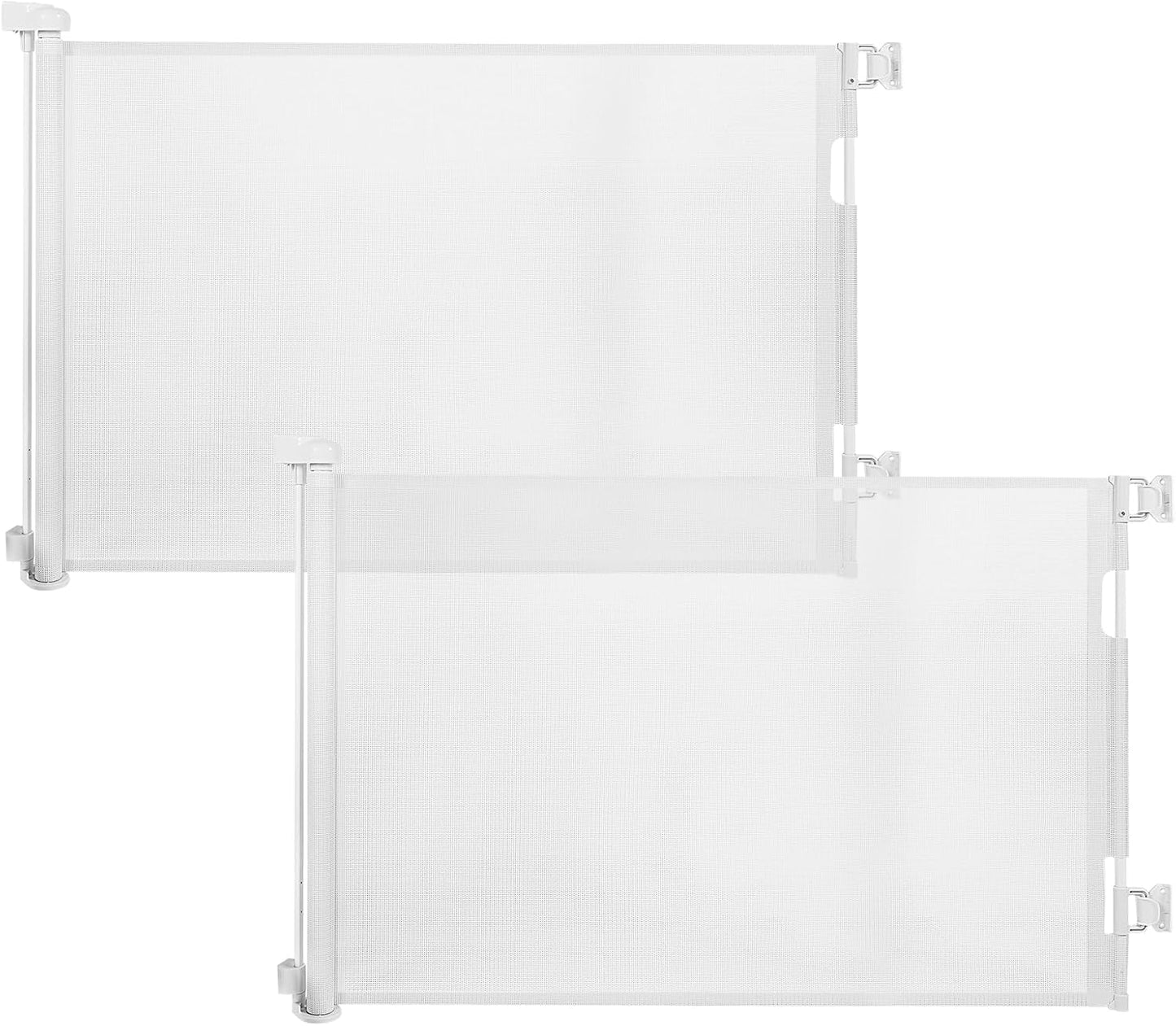 Retractable Baby Gate 2 Pack - Safe and Convenient Design
