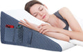 12inch Wedge Pillow for Sleep - Incline Support for GERD & Neck Pain
