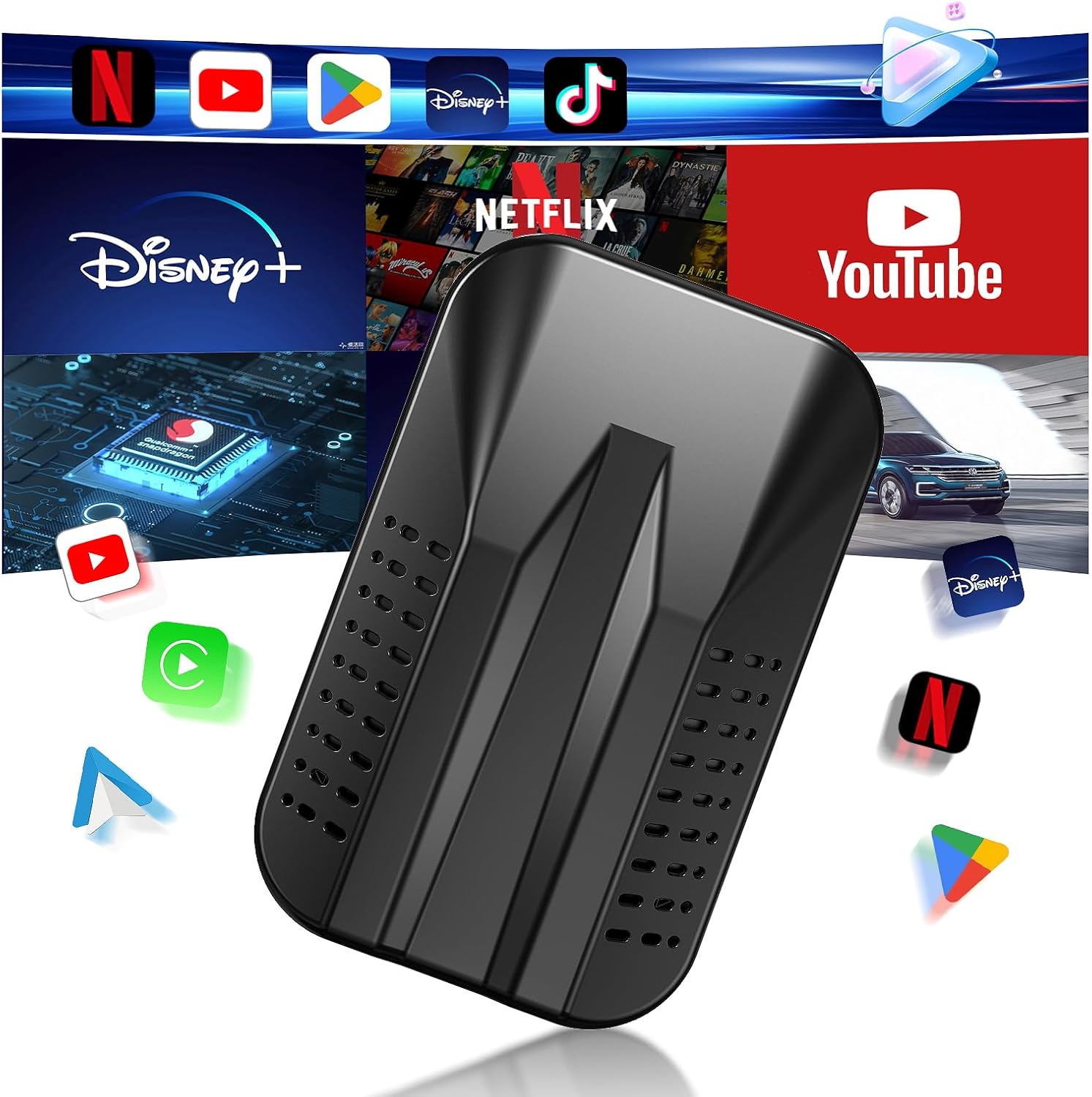 Wireless CarPlay & Android Auto Adapter for Seamless Connectivity