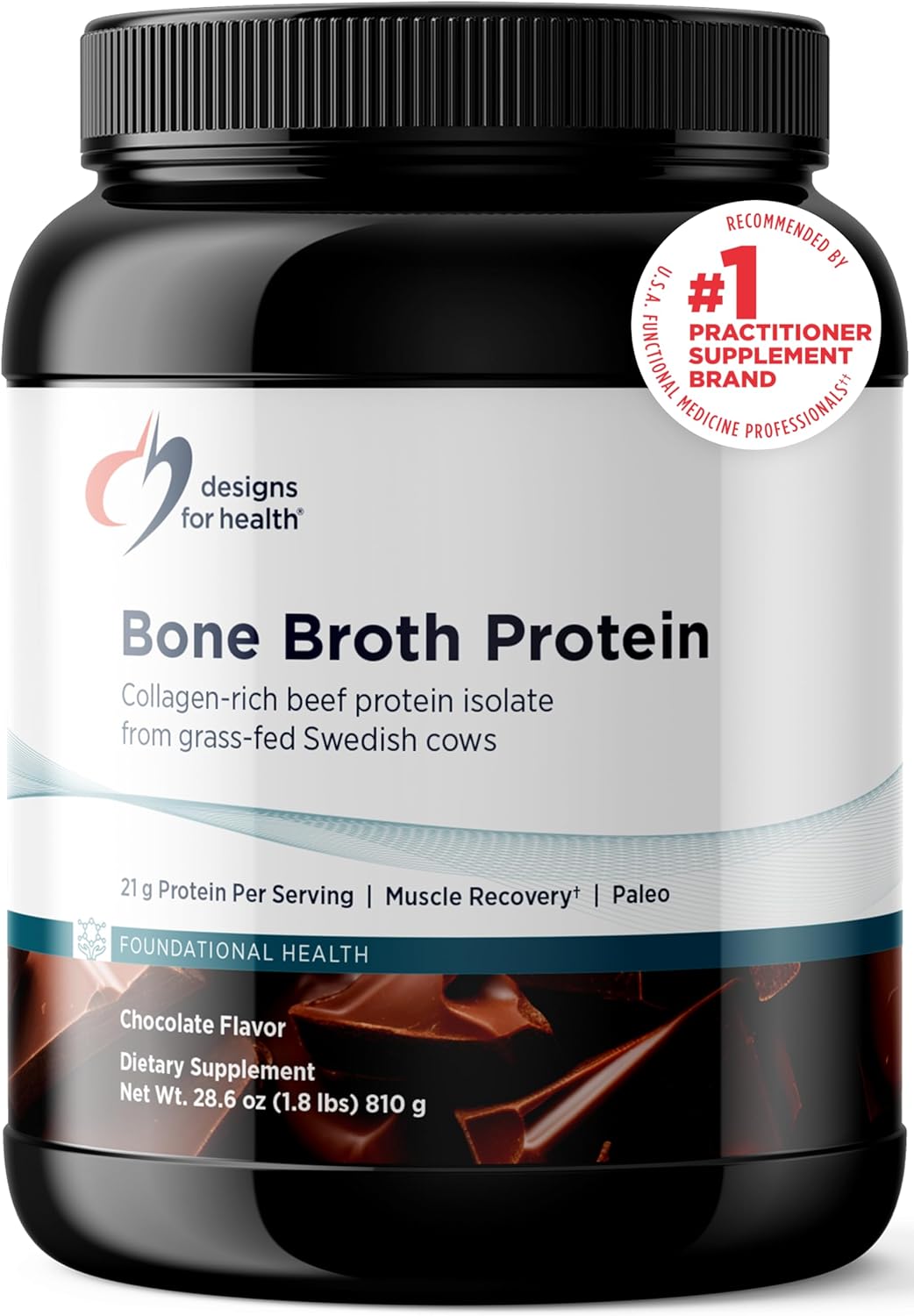 Bone Broth Protein Powder - 21g Grass-Fed Collagen-Rich Protein