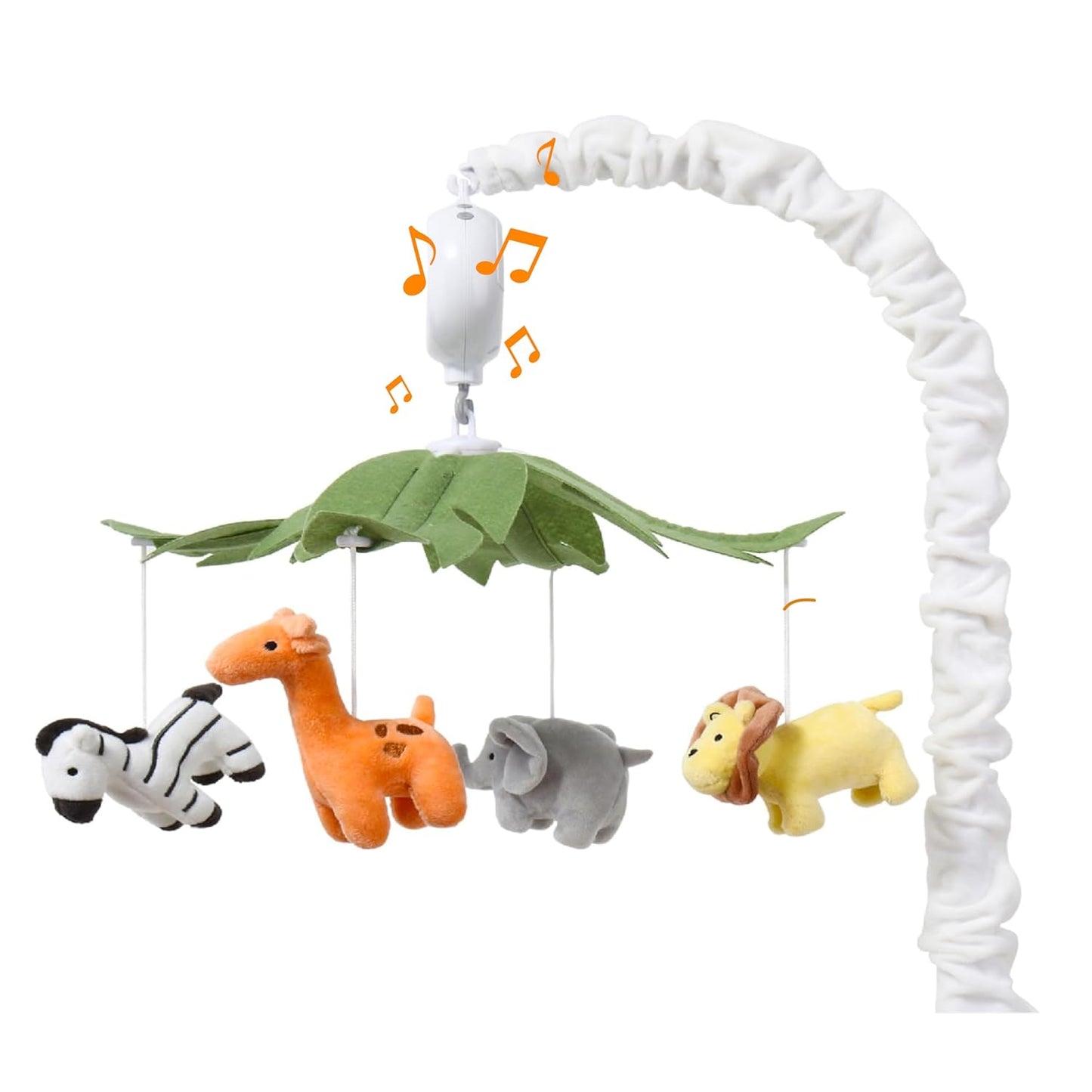Safari Animals Crib Mobile with 12 Lullabies for Babies