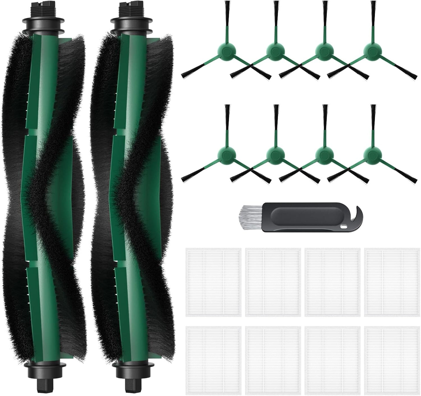 Lacvik Robotic Vacuum Cleaner Parts Kit | 19-Piece Set