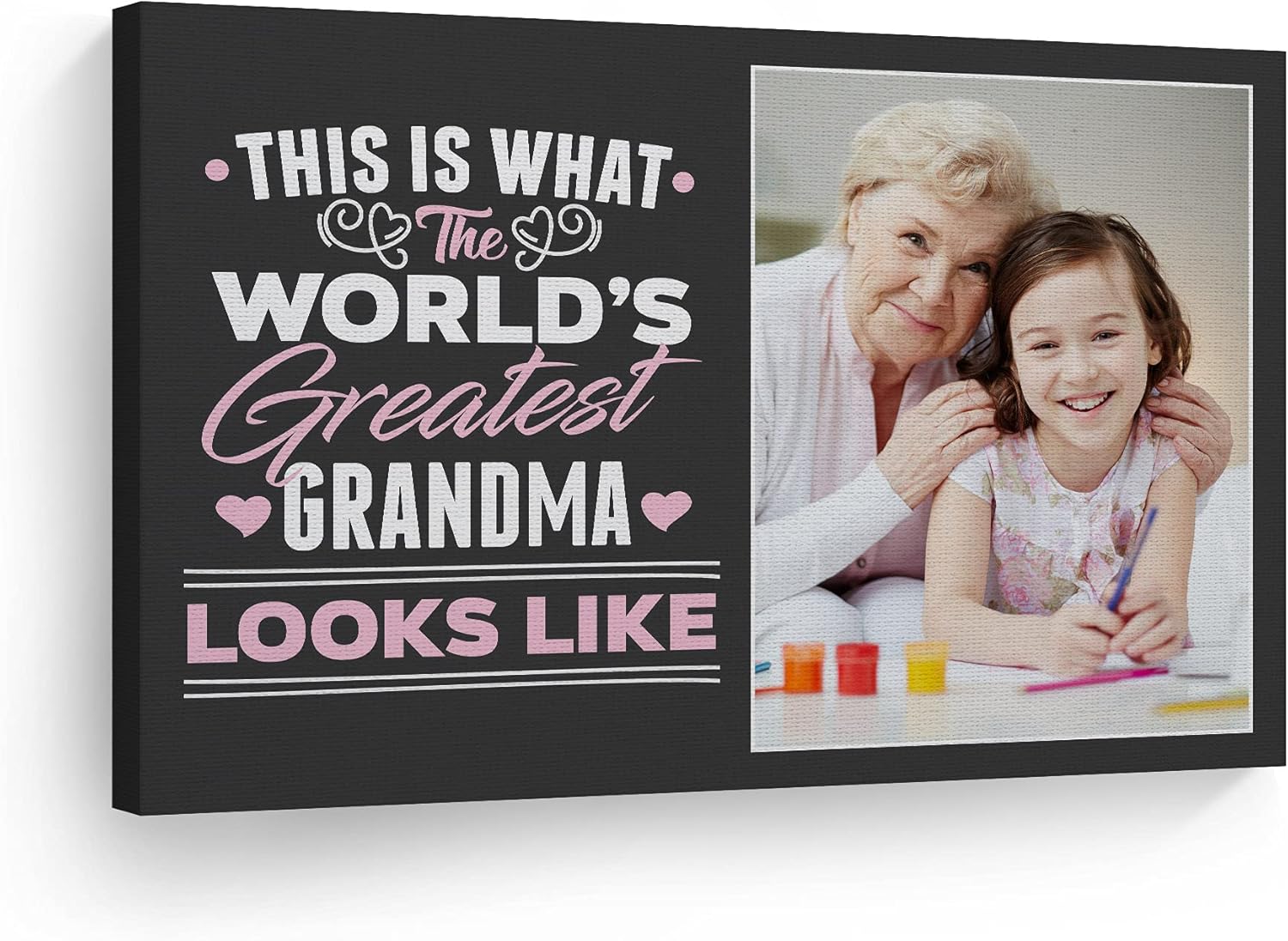 Custom Photo Canvas Print for Grandmother's Special Moments