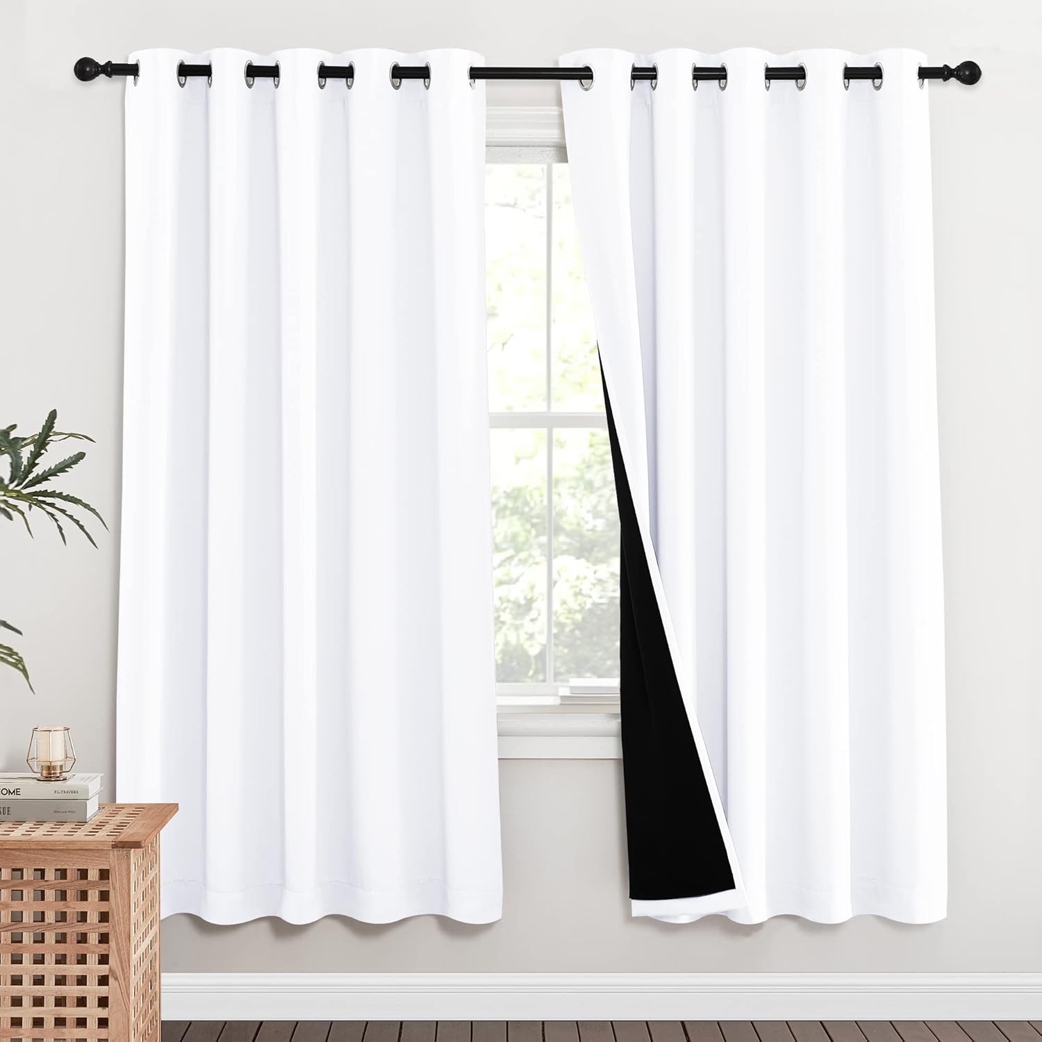 NICETOWN 100% Blackout Window Curtain Panels for Total Darkness