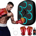 Smart Music Boxing Machine with Gloves - LED Bluetooth Trainer