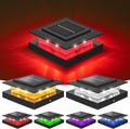 Solar Post Cap Lights 4x4 RGB Color Changing - Waterproof Deck