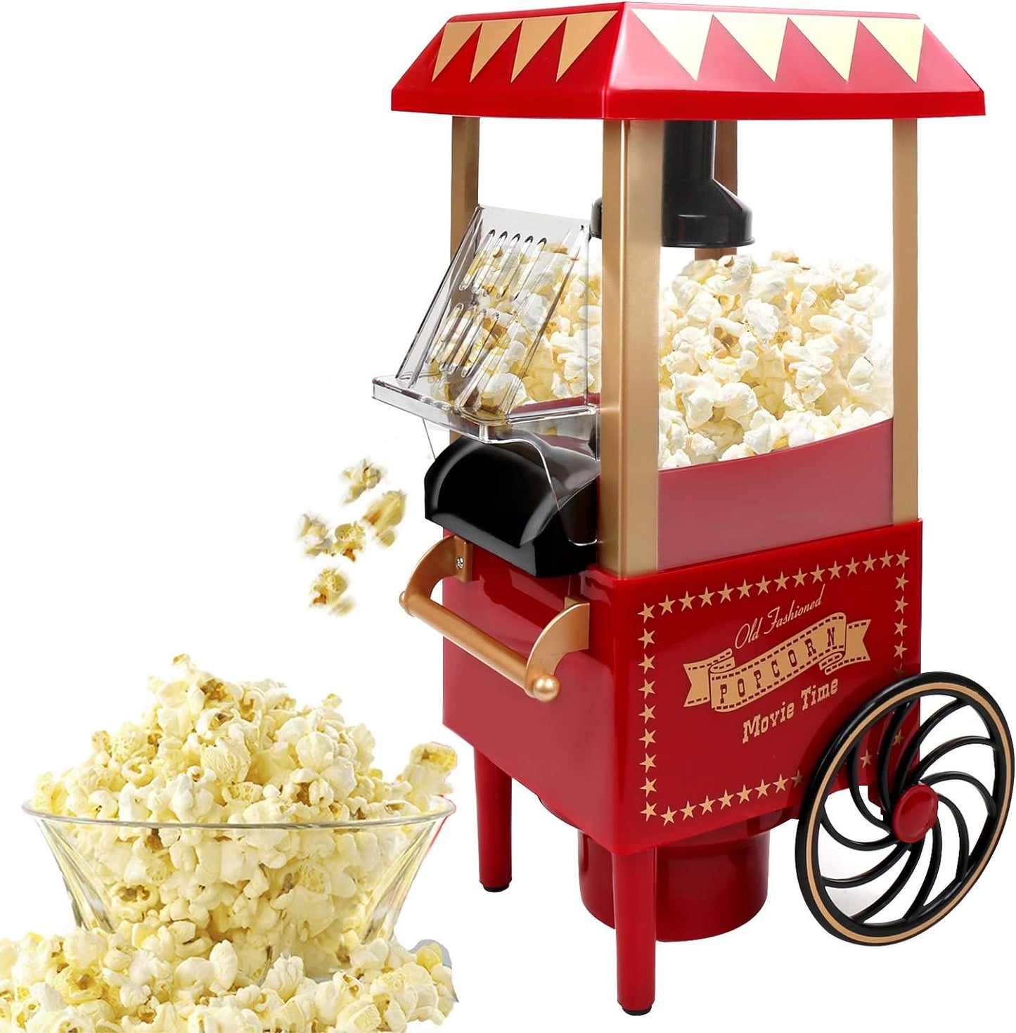 VAlinks Electric Popcorn Popper - Healthy Oil-Free Snacks!