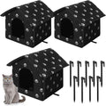 Soaoo Cat Houses for Outdoor Stray Cats - Weatherproof Shelter
