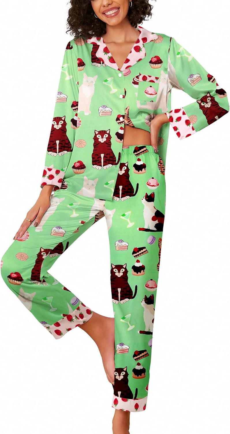 Ekouaer Silk Pajamas for Women: Stylish Satin Sleepwear Set