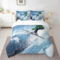 Ski Sports Theme 7-Piece Queen Bed in a Bag - Cozy Printed Comforter