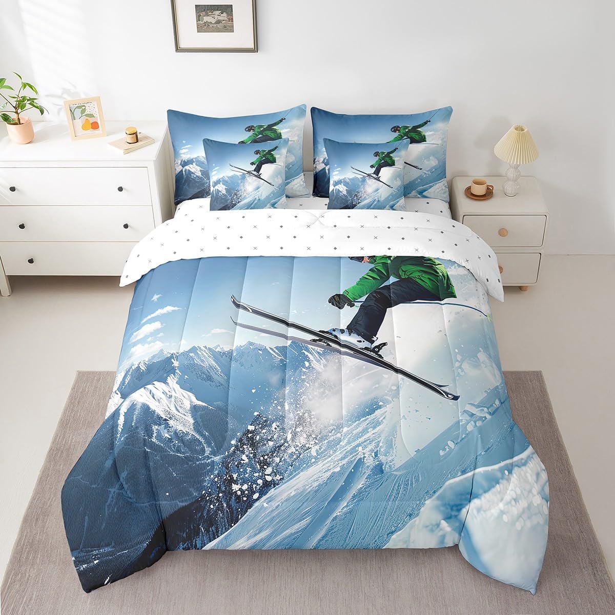 Erosebridal Ski Bedding Set - Extreme Sports Comfort