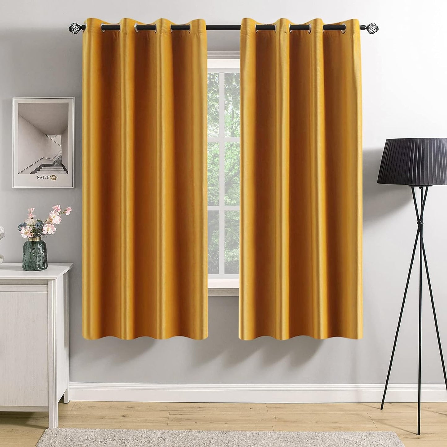 MIULEE Blackout Velvet Curtains for Elegant Living Spaces