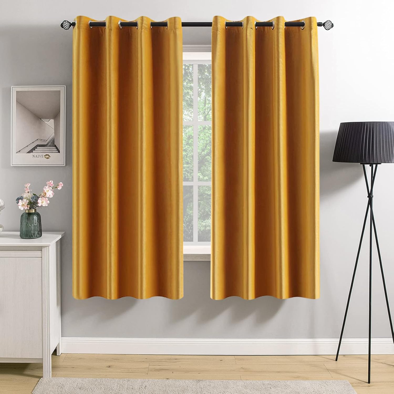 MIULEE Blackout Velvet Curtains for Elegant Living Spaces