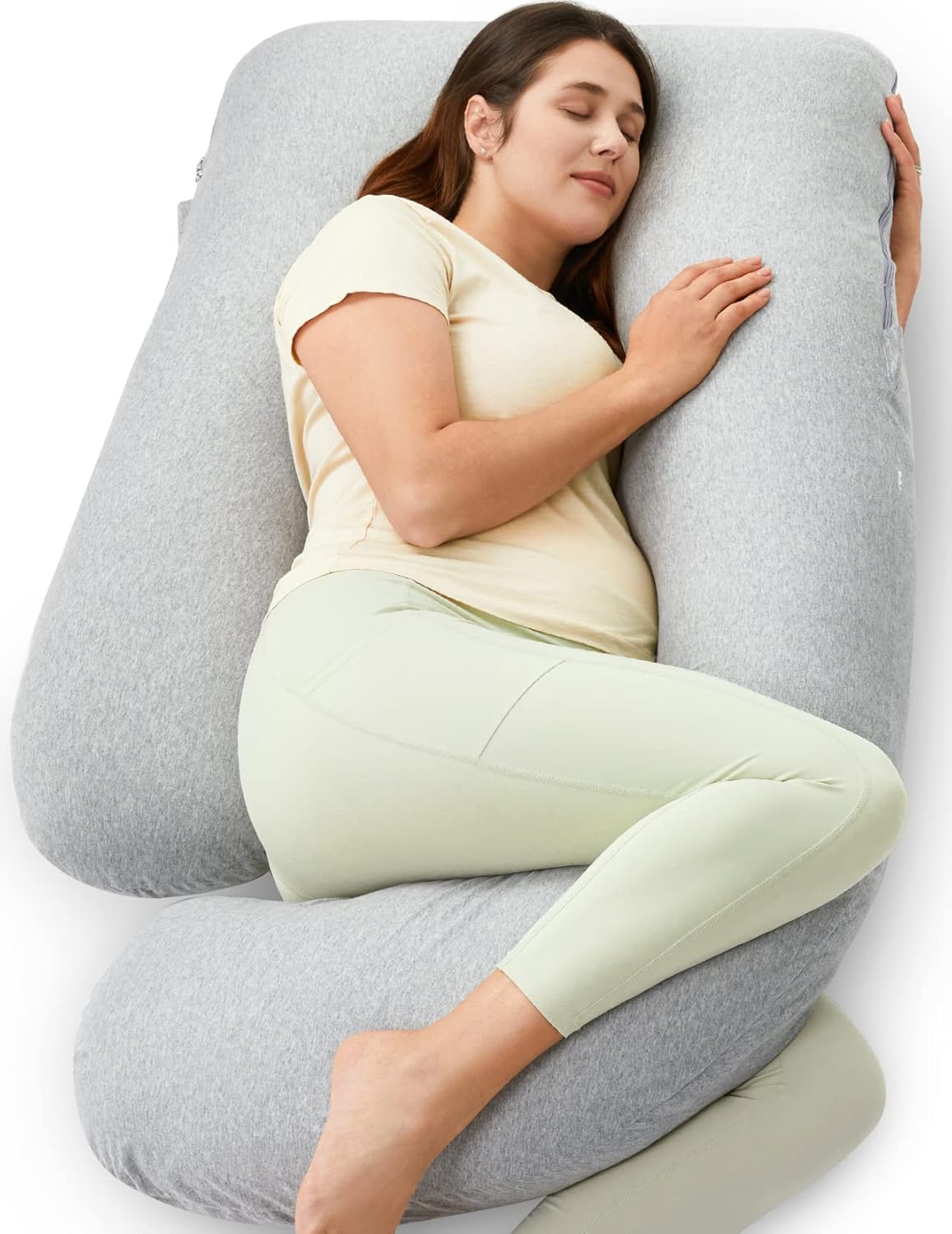 Momcozy U Shaped Pregnancy Pillow for Ultimate Maternity Support