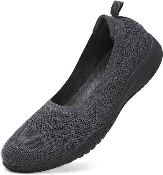 Women's Flats Slip On Go Walk Shoes for Comfortable Walking