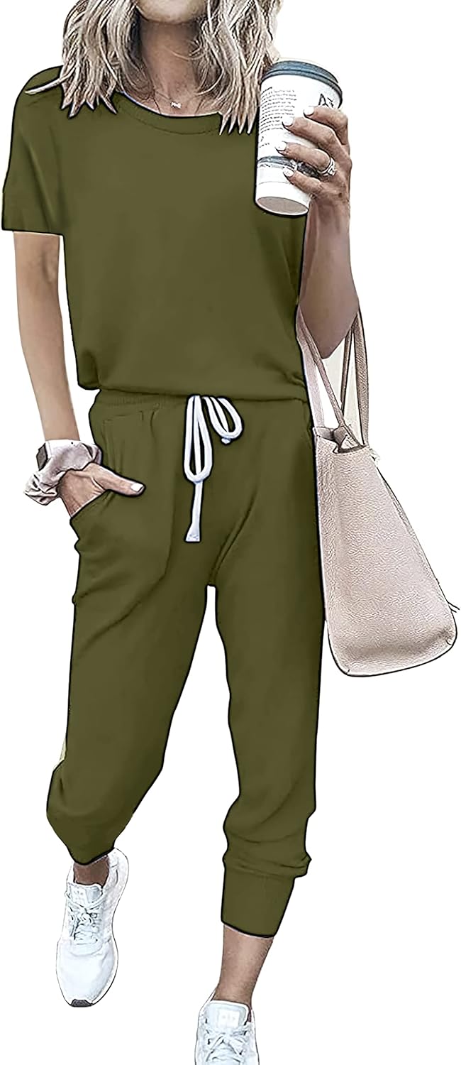 PRETTYGARDEN Women Summer Two Piece Outfits for Casual Comfort