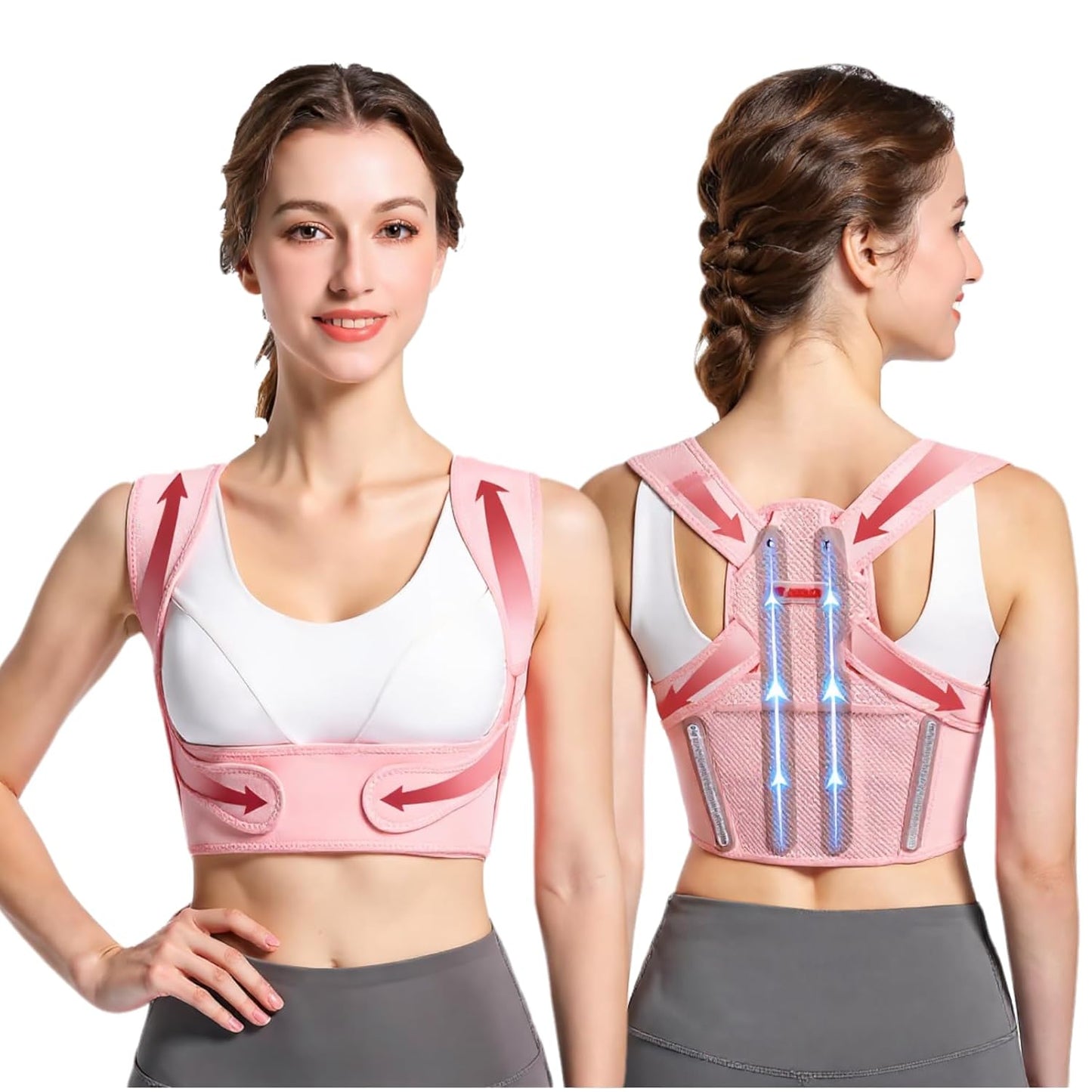 Back Posture Corrector for Women - Adjustable Lightweight Brace