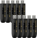 TEAMGROUP C186 128GB USB 3.2 Gen 1 Flash Drive 10-Pack - Reliable Bulk