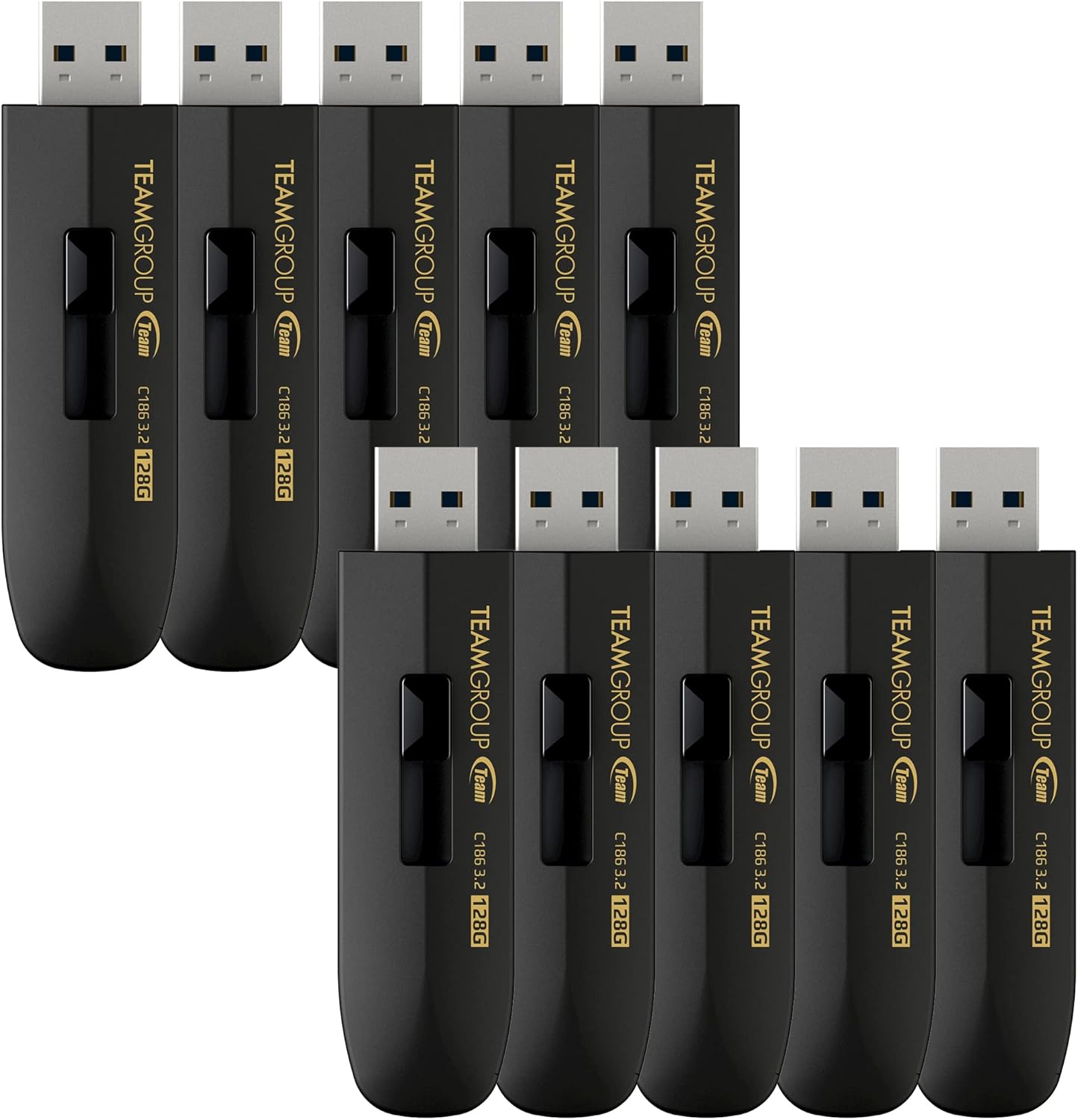 TEAMGROUP C186 128GB USB 3.2 Flash Drive for Easy Storage