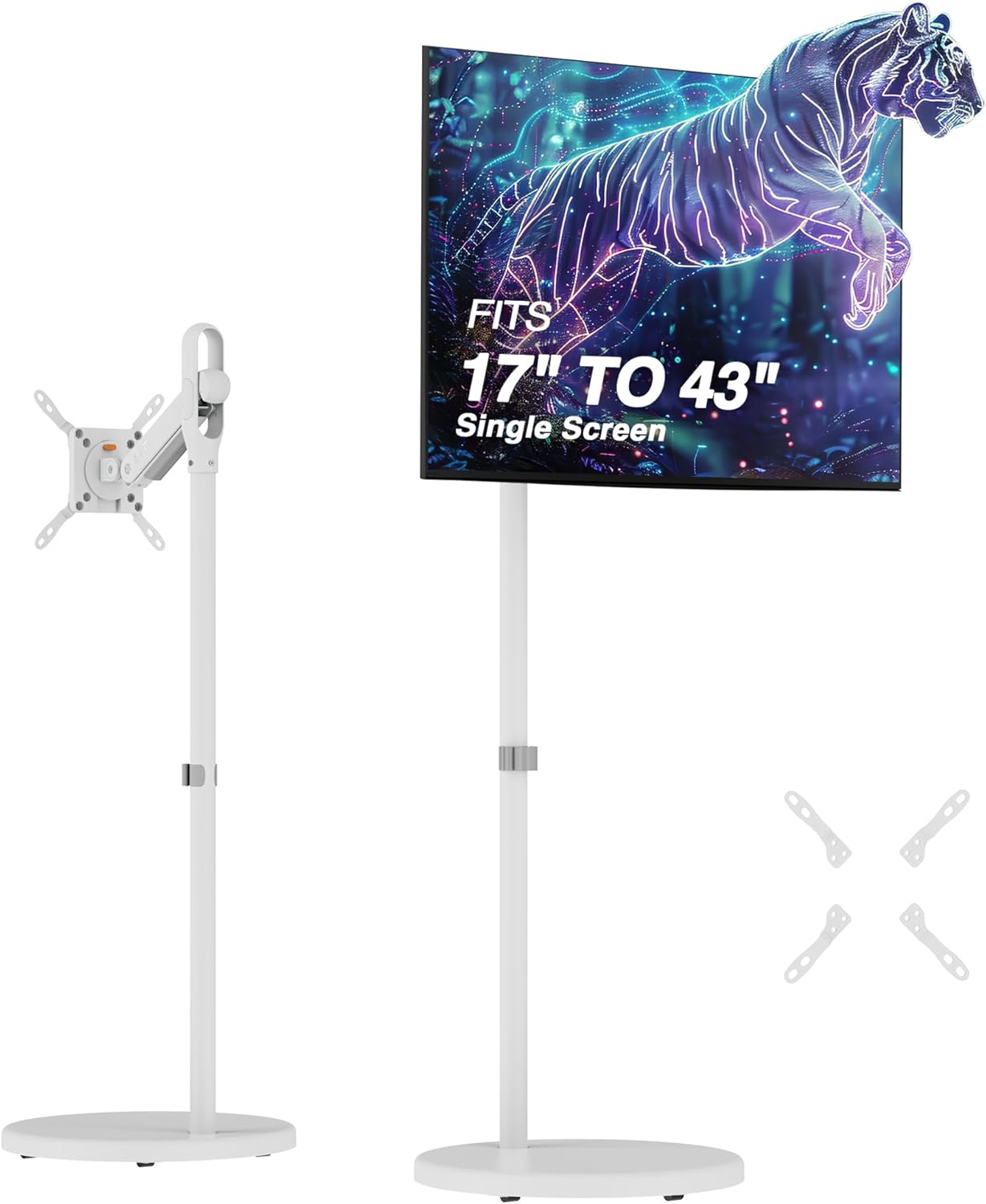 AVLT Portable Monitor Arm Stand for 17 to 43 Inch Screens