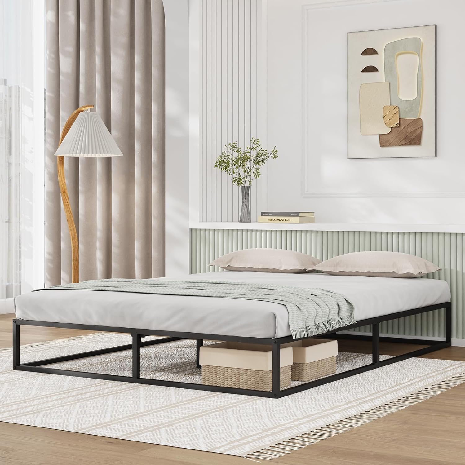 Novilla Twin Bed Frame - Sturdy Metal Platform Bed Frame