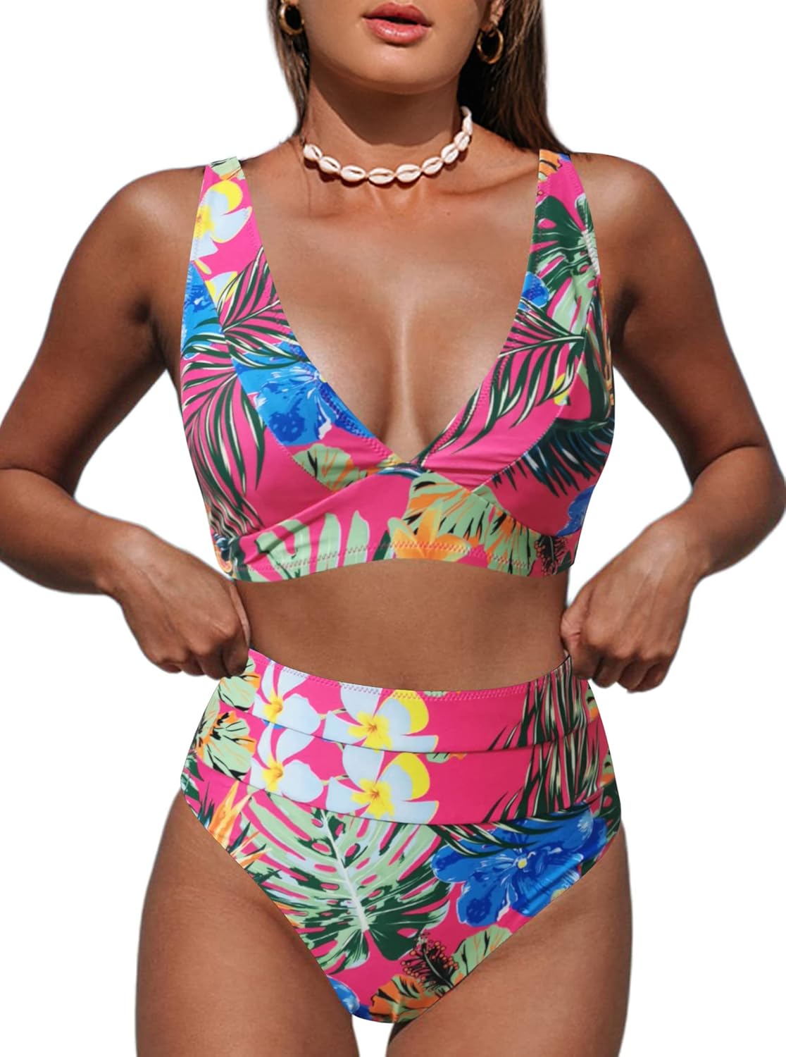 Hilinker Women's Leopard Bikini Swimsuits for Summer Fun