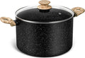 MICHELANGELO 8 Quart Stock Pot with Lid - Healthy Nonstick Soup Pot