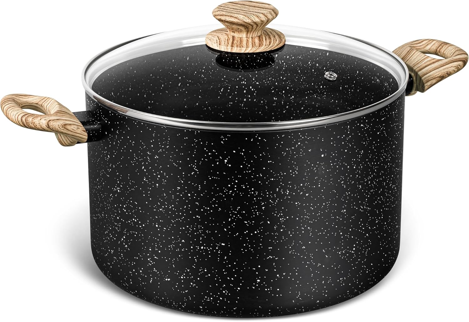 MICHELANGELO 8 Quart Stock Pot with Lid for Healthy Cooking