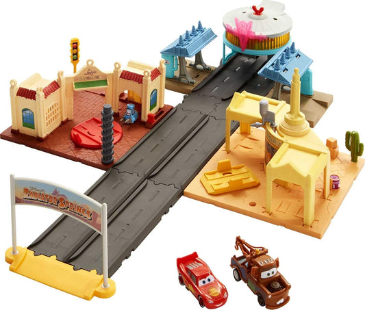 Disney and Pixar Cars On The Road Playset with Light-Up Action